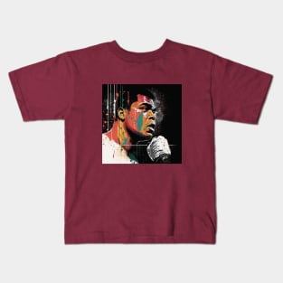 Muhammad Ali illustration artwork Kids T-Shirt